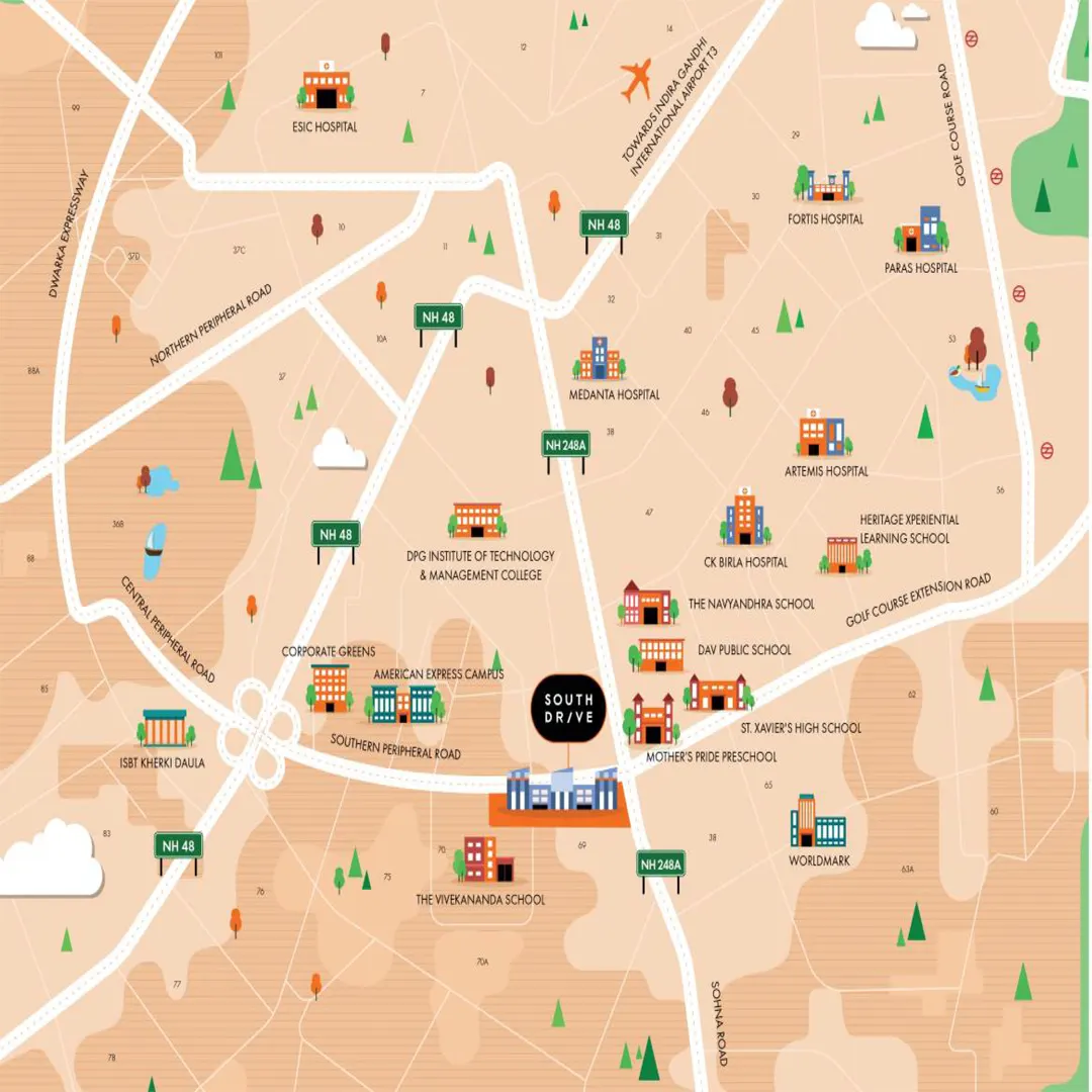 Aarize South Drive 69 location map