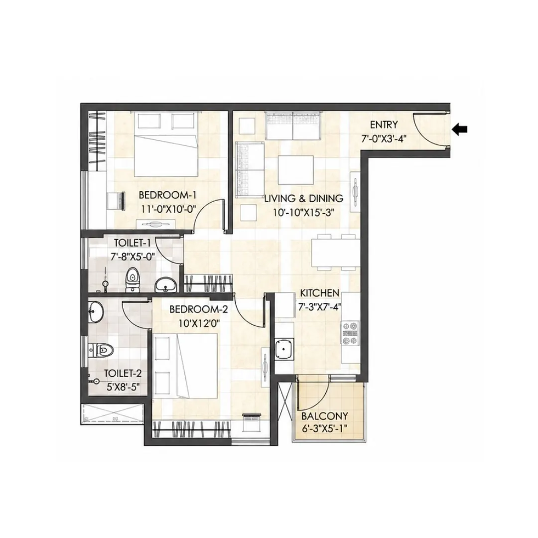 2 BHK