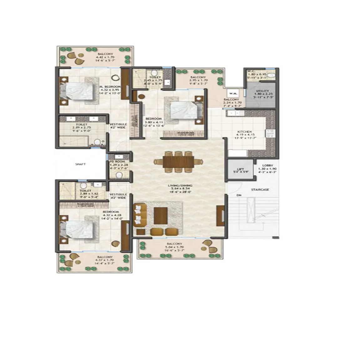 3BHK