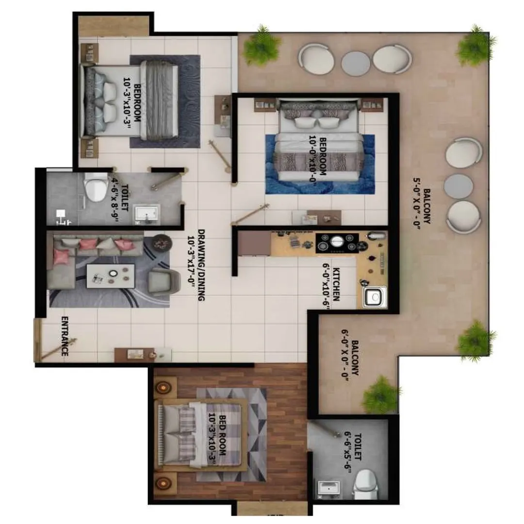 3BHK