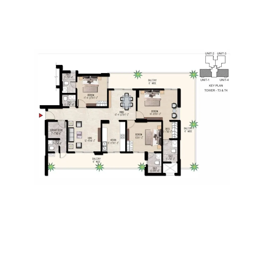 3.5 BHK