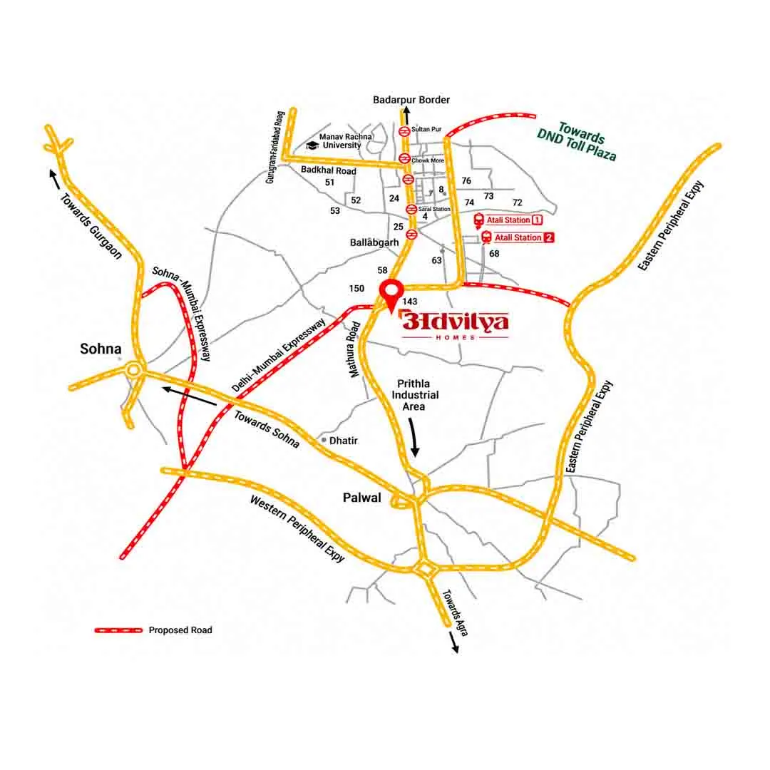 Advitya Homes 2 location map