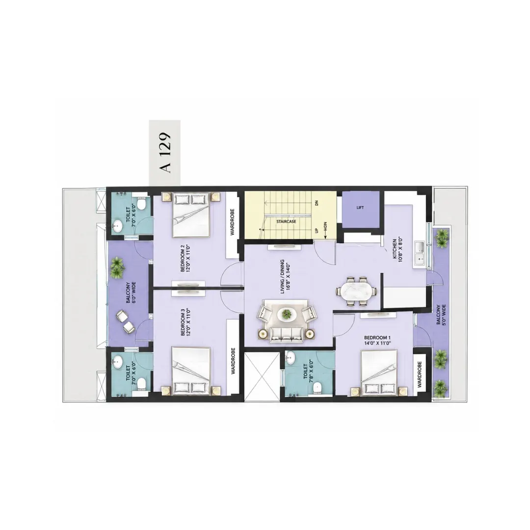3BHK