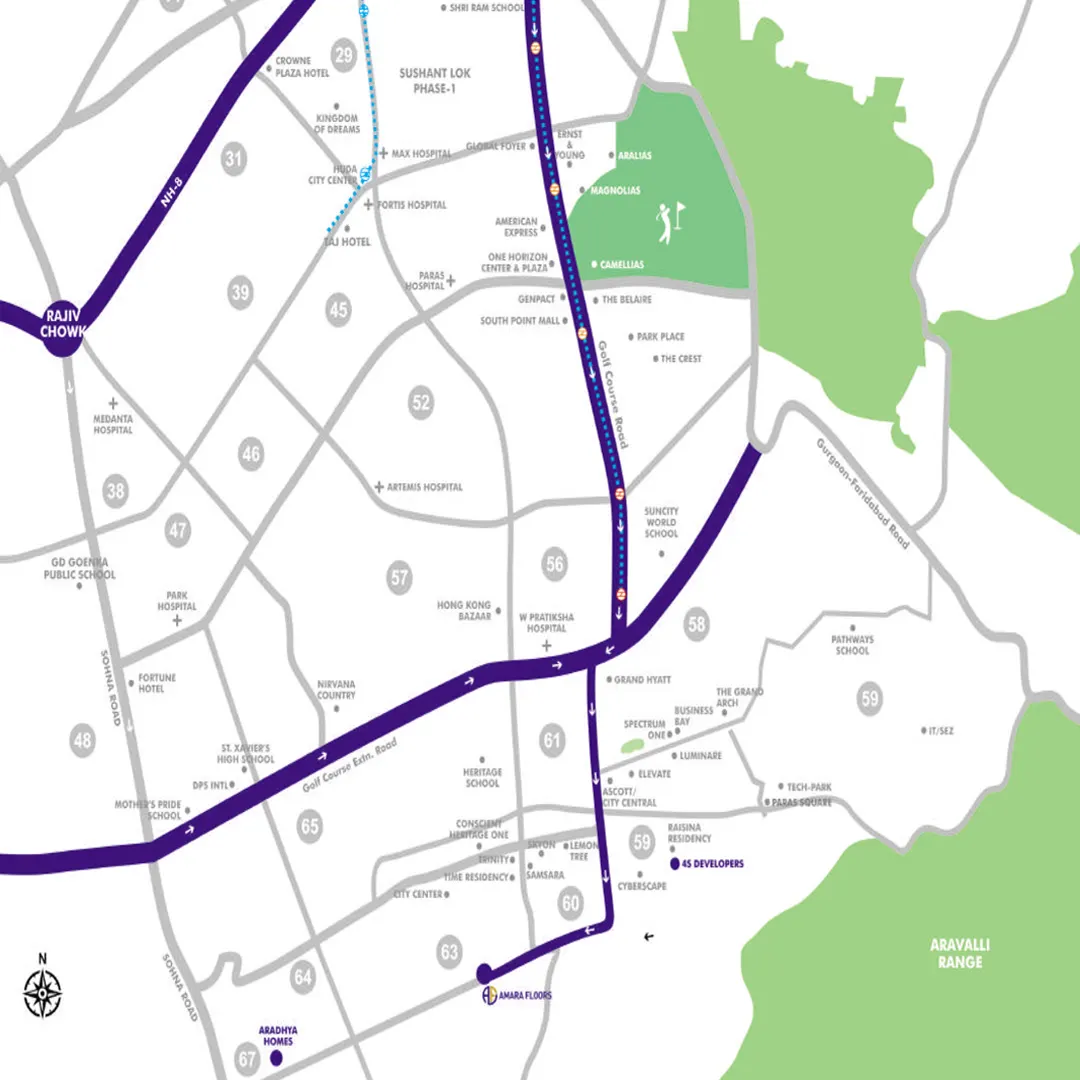 Amara Floors 63A location map