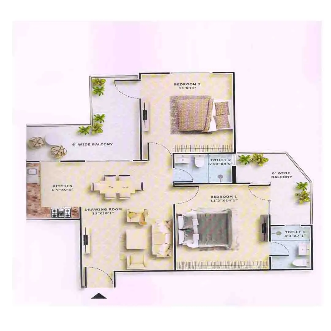 Anmol floor plan