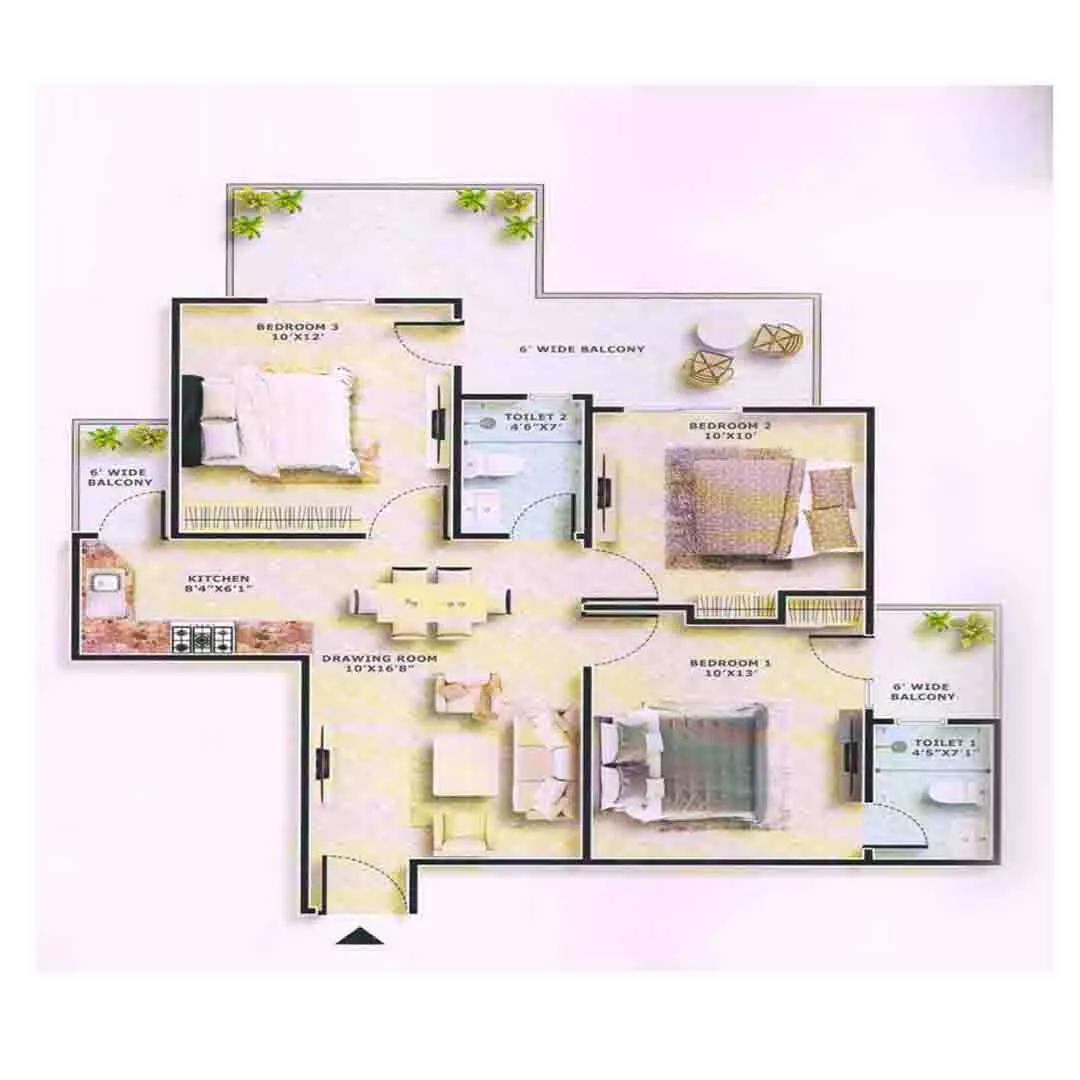 Anmol floor plan