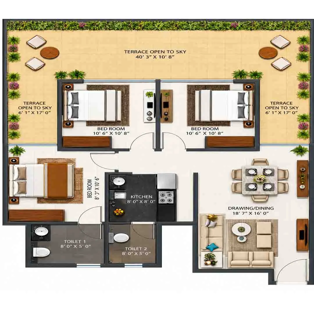 Antares by ROF floor plan