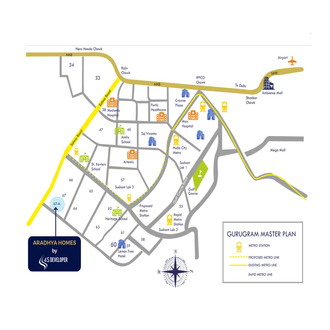 Aradhya Homes location map