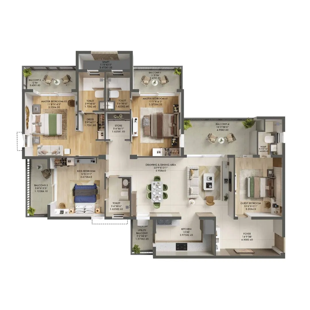 4BHK