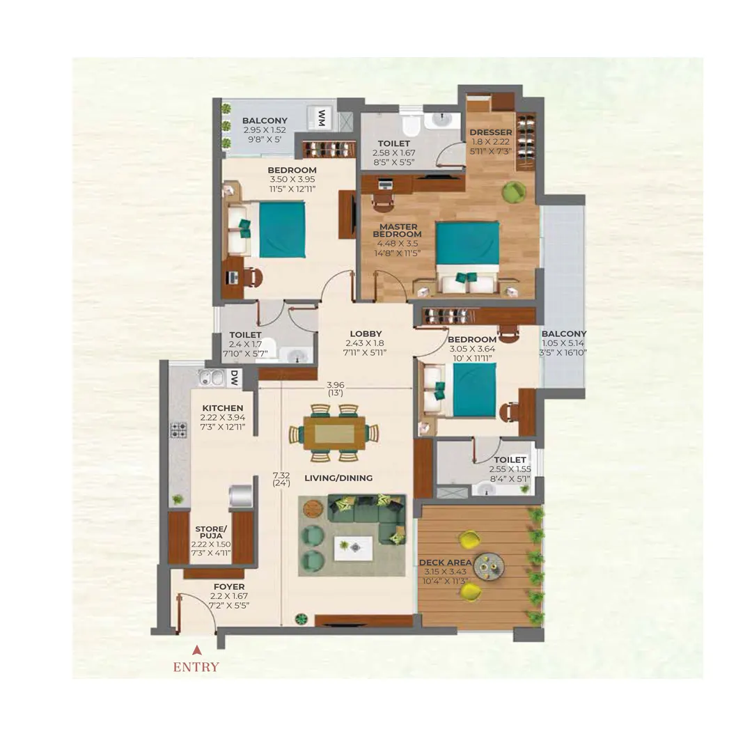 3BHK