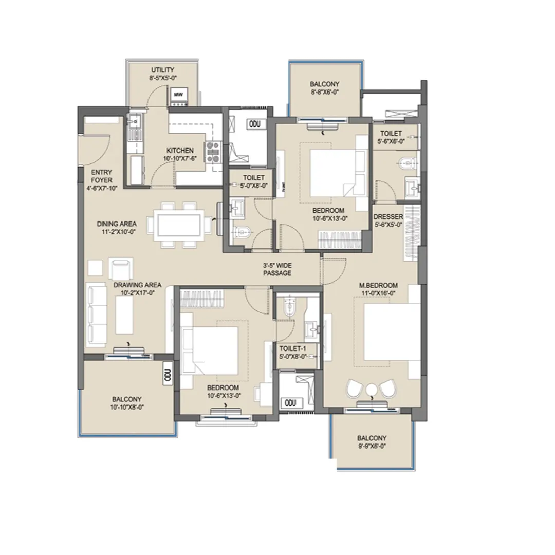 3BHK