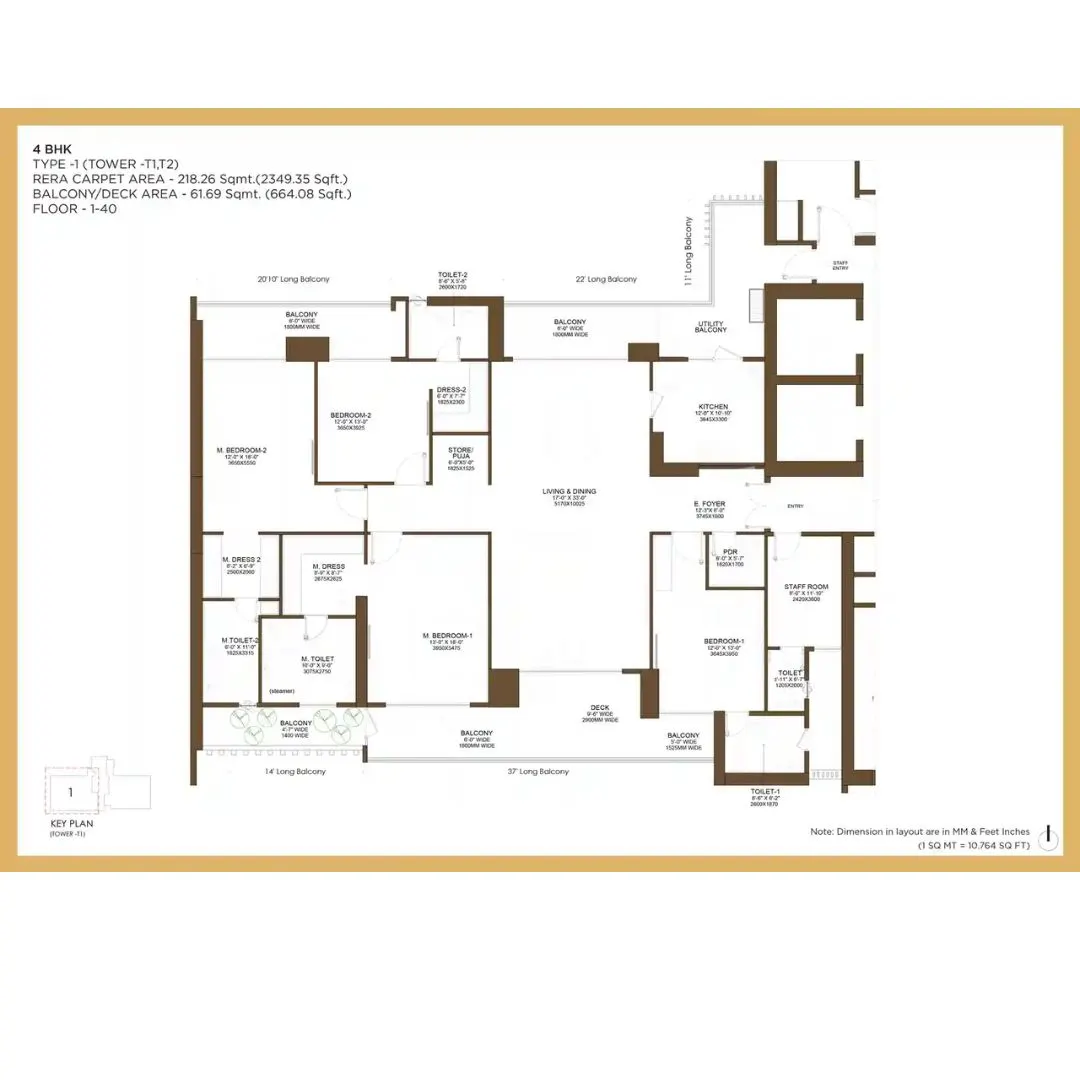 4BHK Type 1