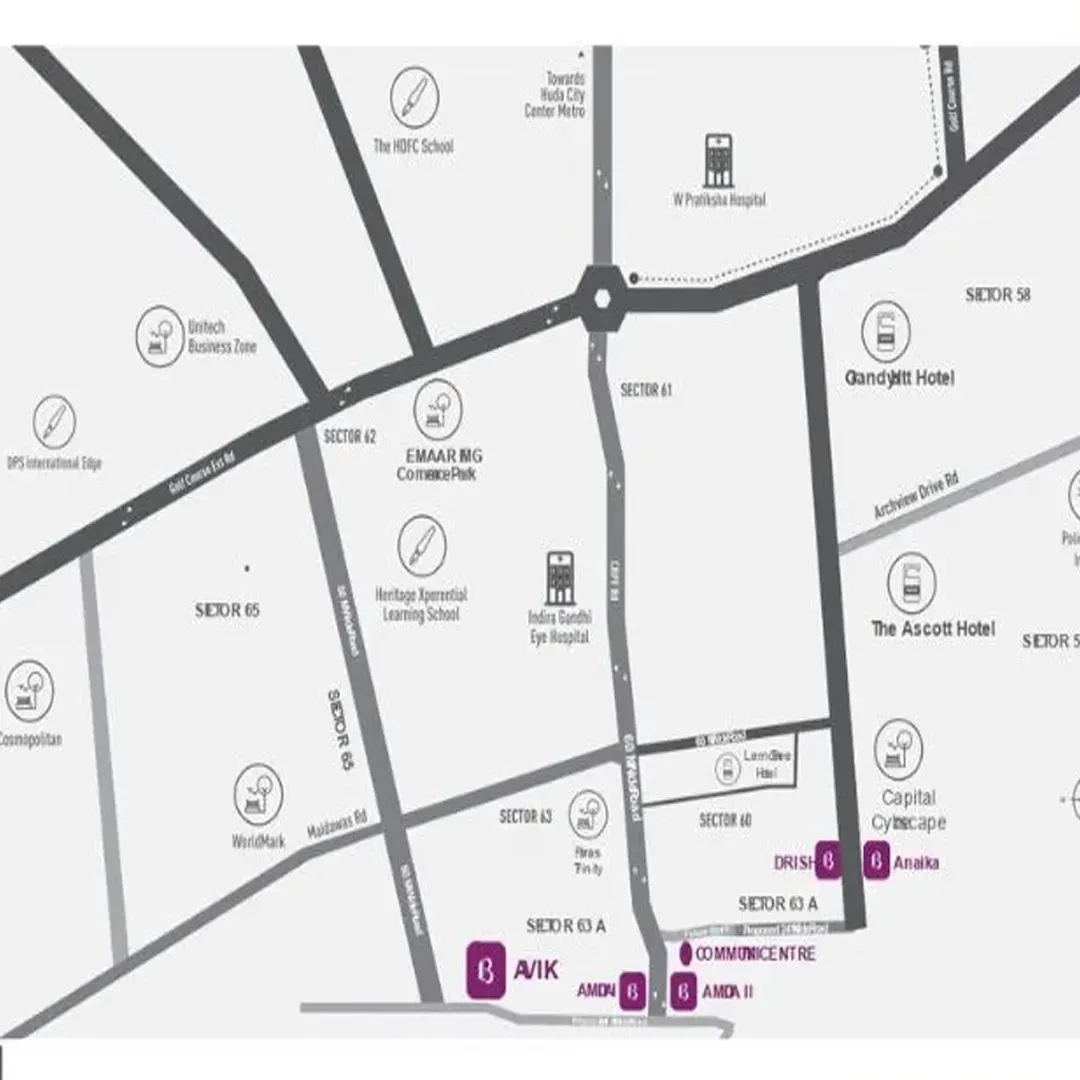 Birla Navya Avik 2 location map