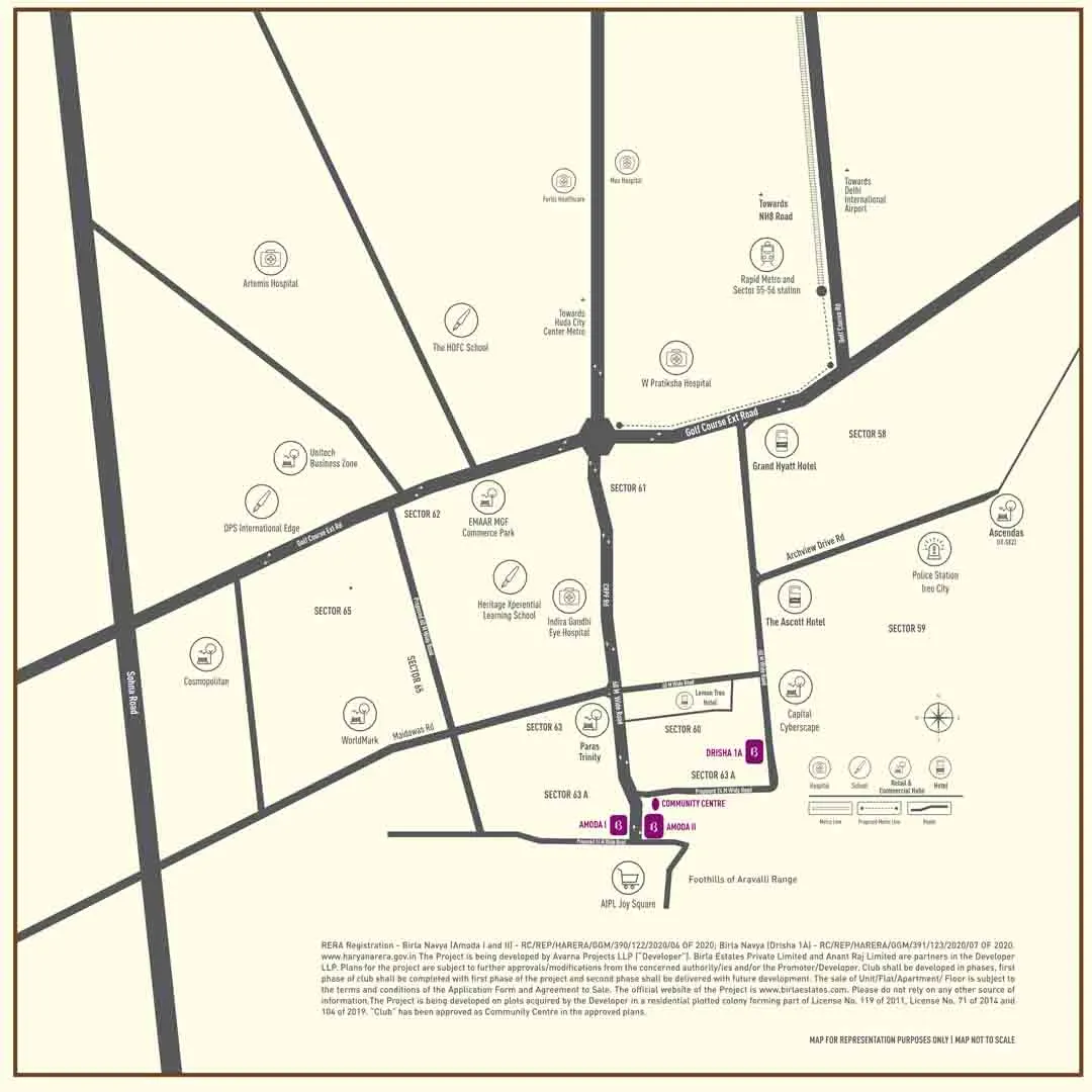 Birla Navya Avik location map