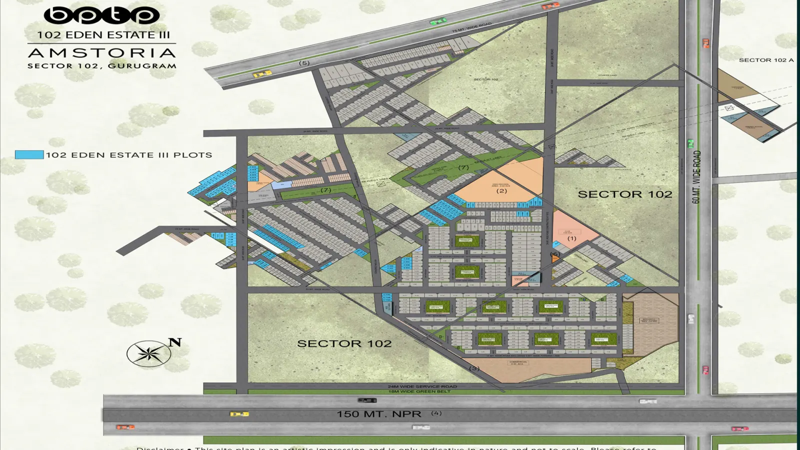 BPTP 102 Eden Estate 3 master plan