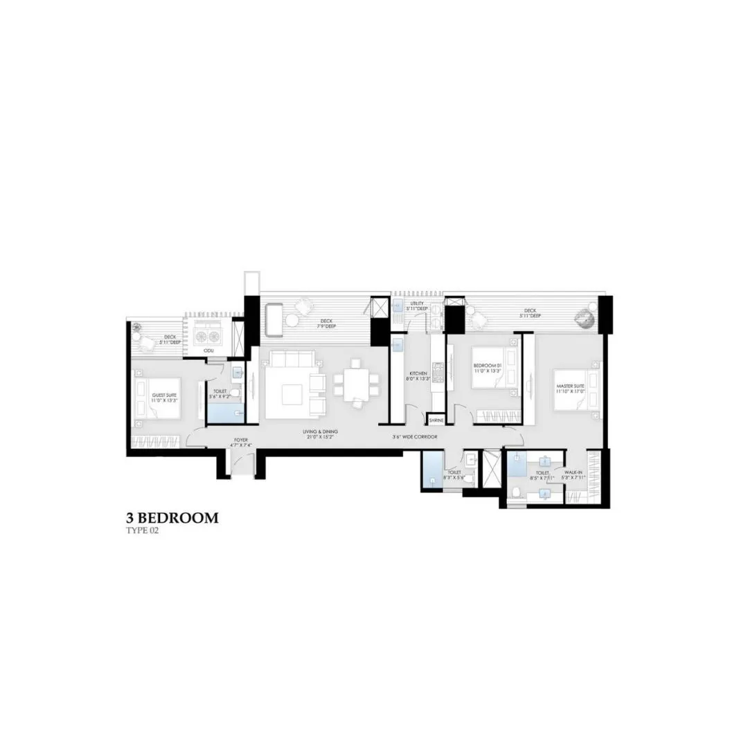 3BHK (Type-2)