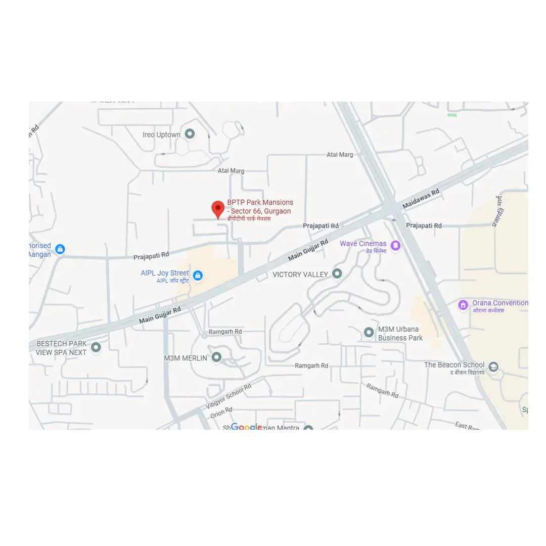 BPTP DownTown 66 location map