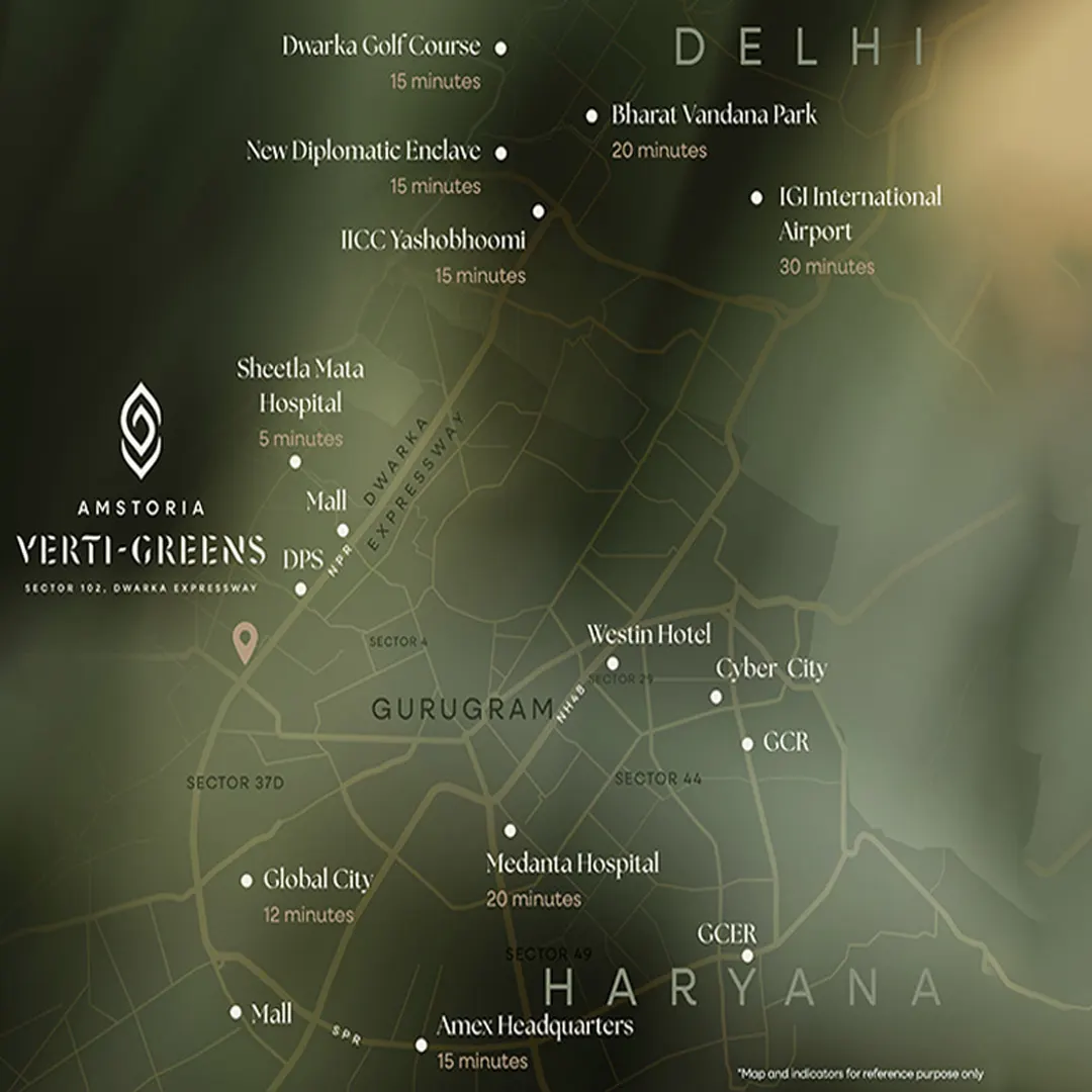 BPTP Gaia Residences location map