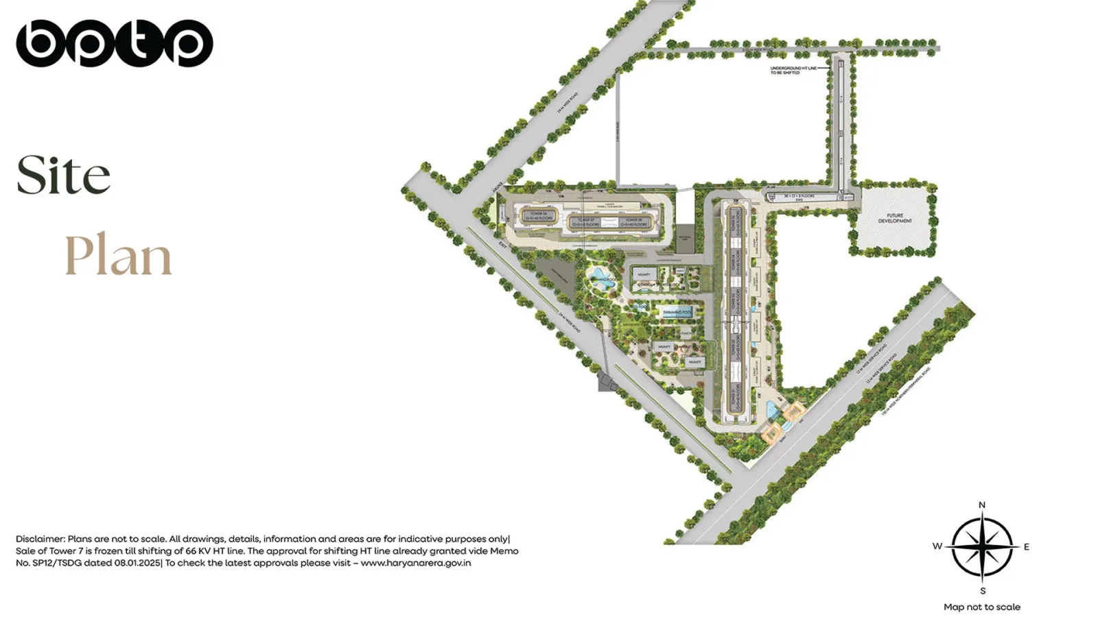 BPTP Gaia Residences master plan