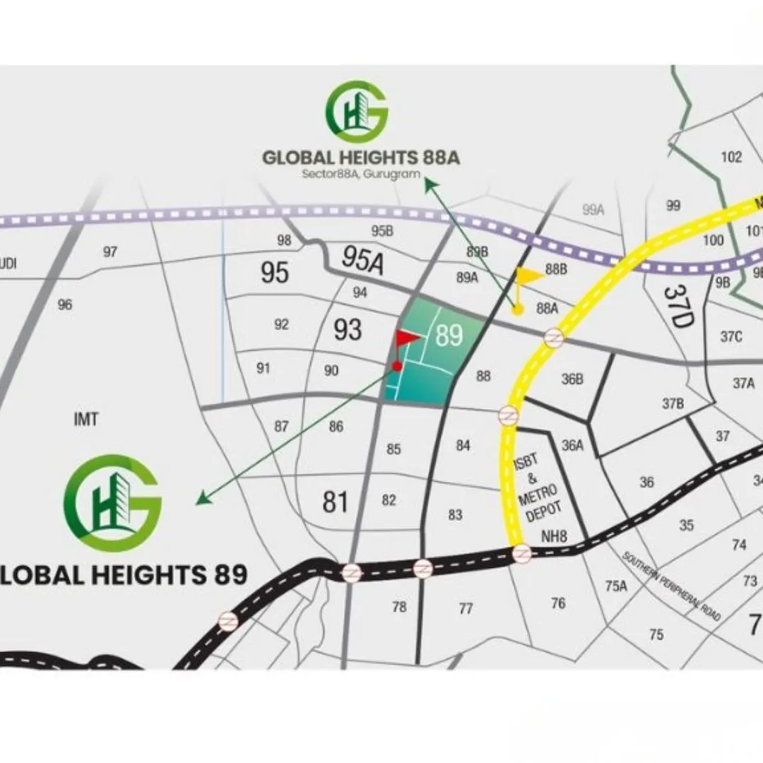 Breez Global Heights 89 location map