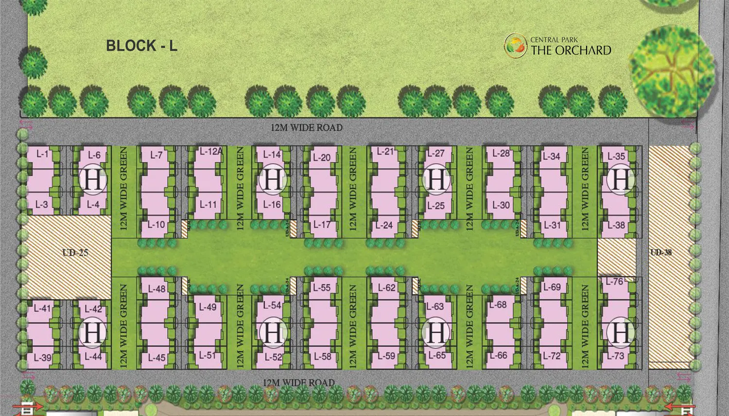 Central Park The Orchard master plan