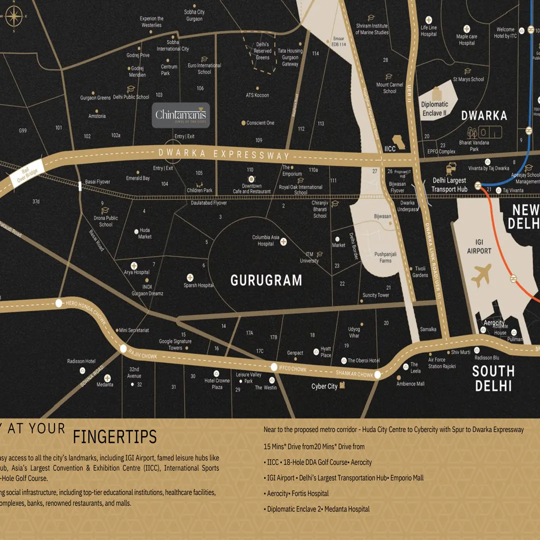 Chintamanis 103 location map