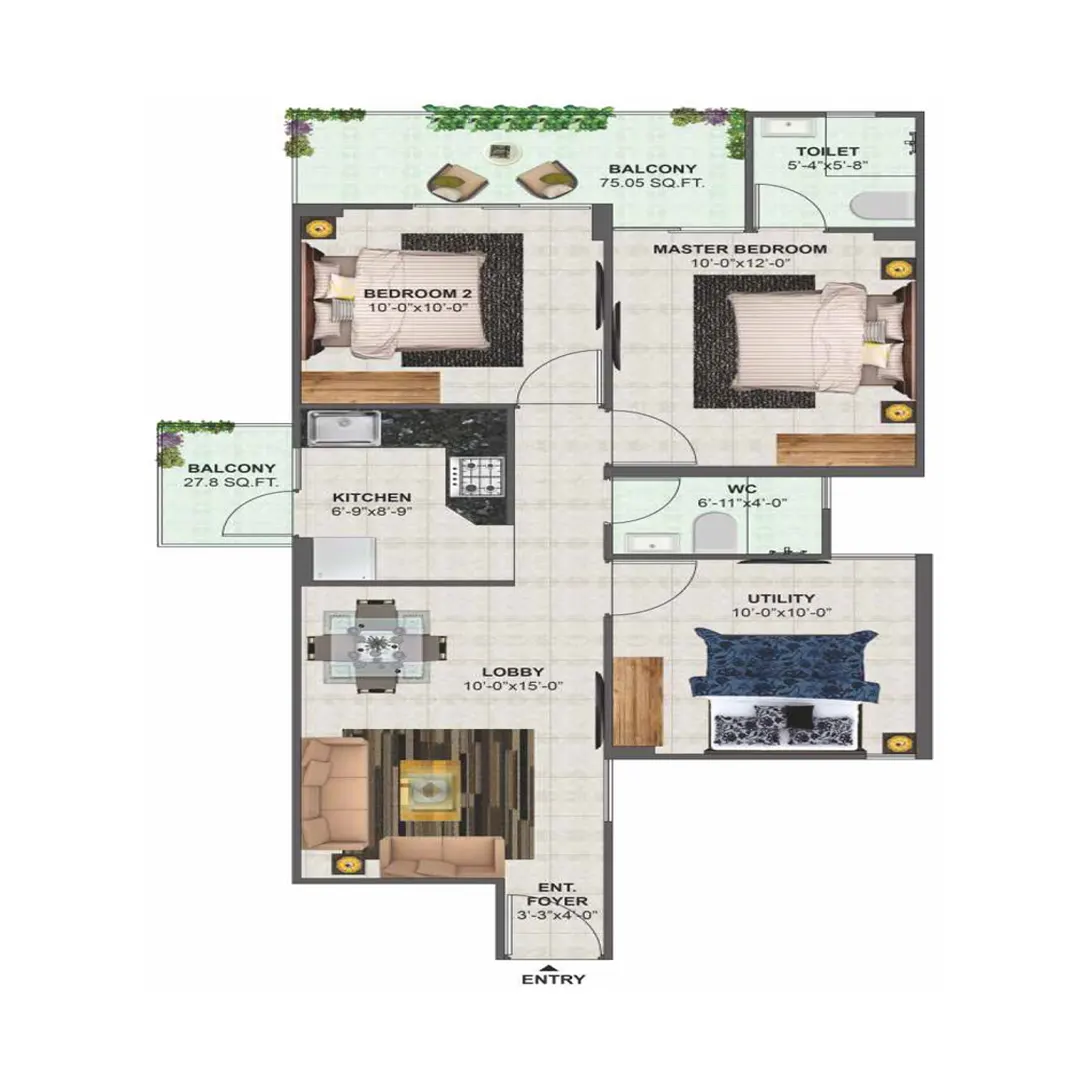 2BHK