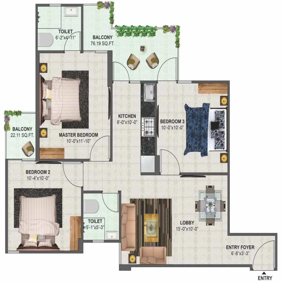 3BHK
