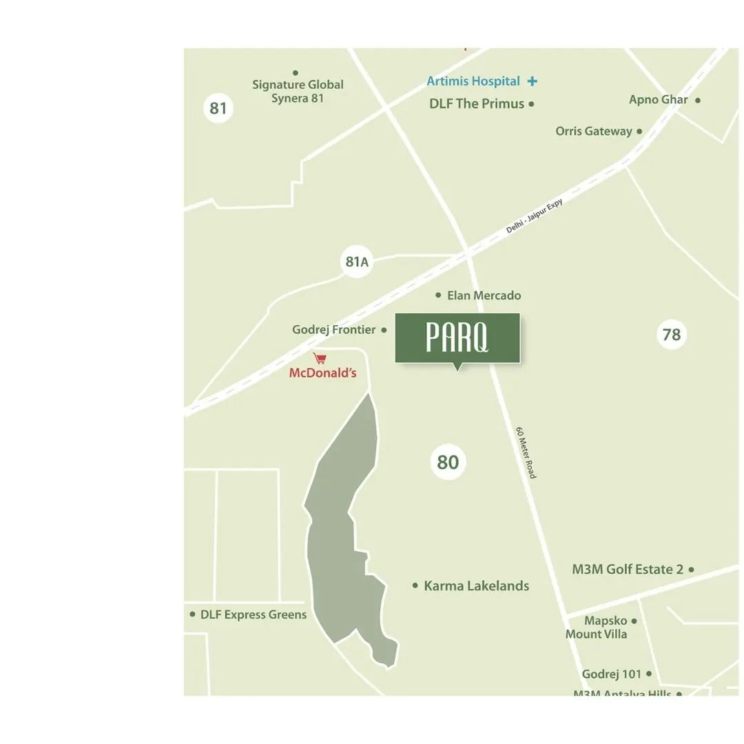 Conscient ParQ location map