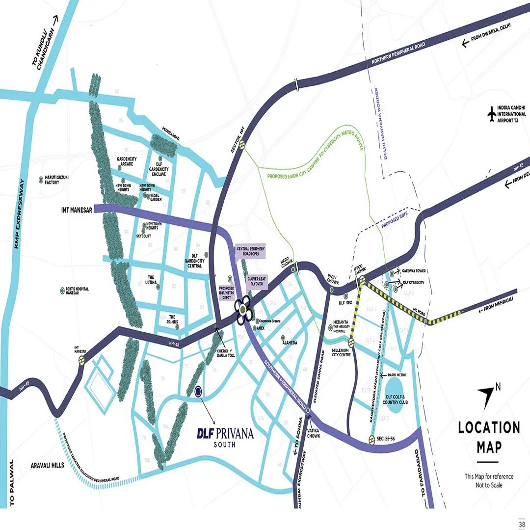 DLF Privana South location map