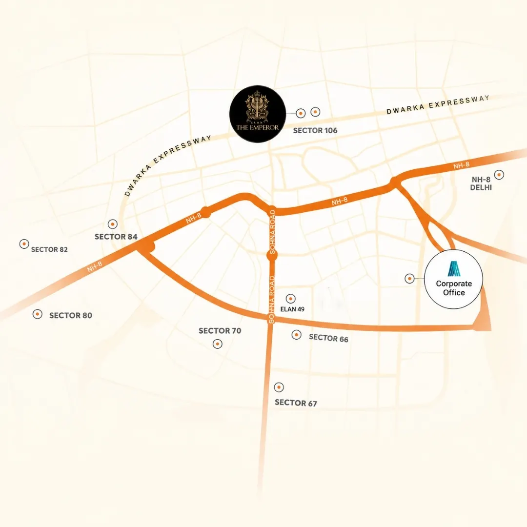 Elan The Statement location map
