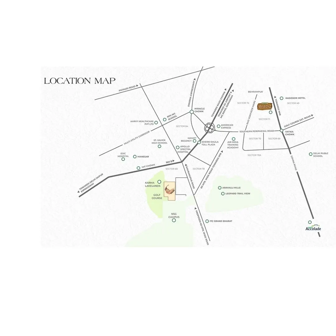 Eldeco Fairway Reserve location map
