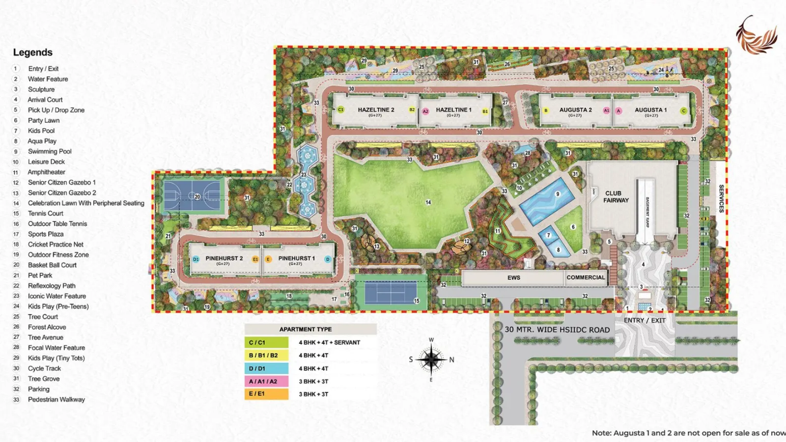 Eldeco Fairway Reserve master plan
