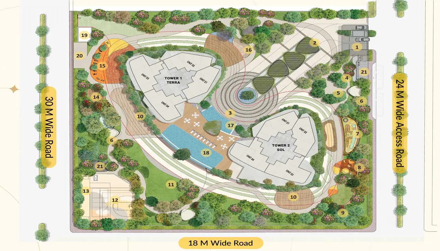 Eldeco Terra and Sol master plan