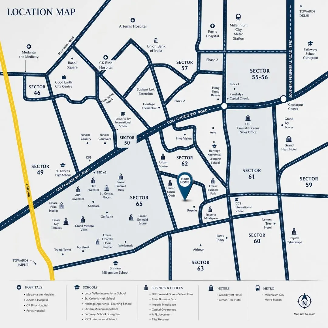 Emaar Amaris location map