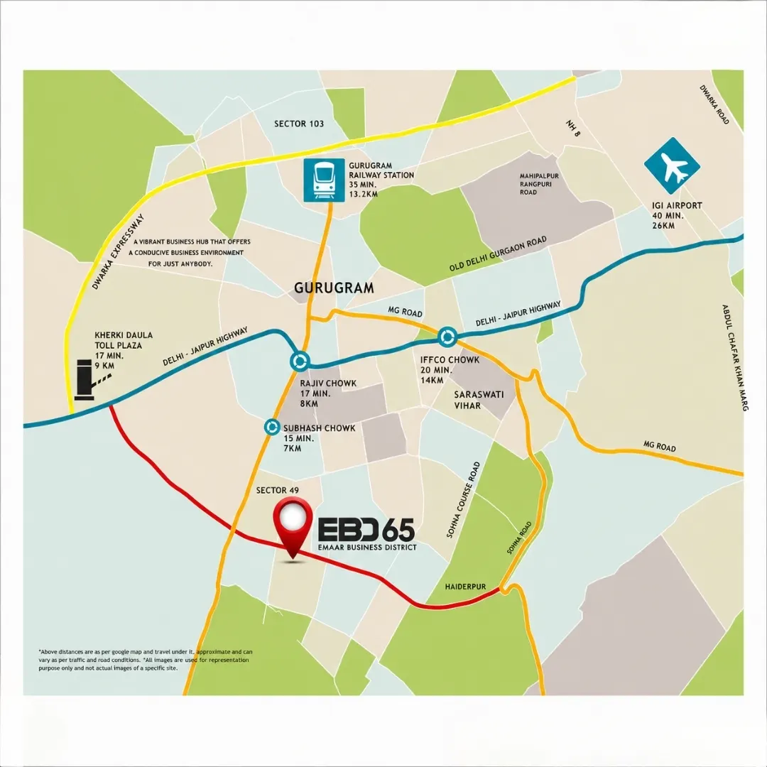 Emaar EBD 65 location map