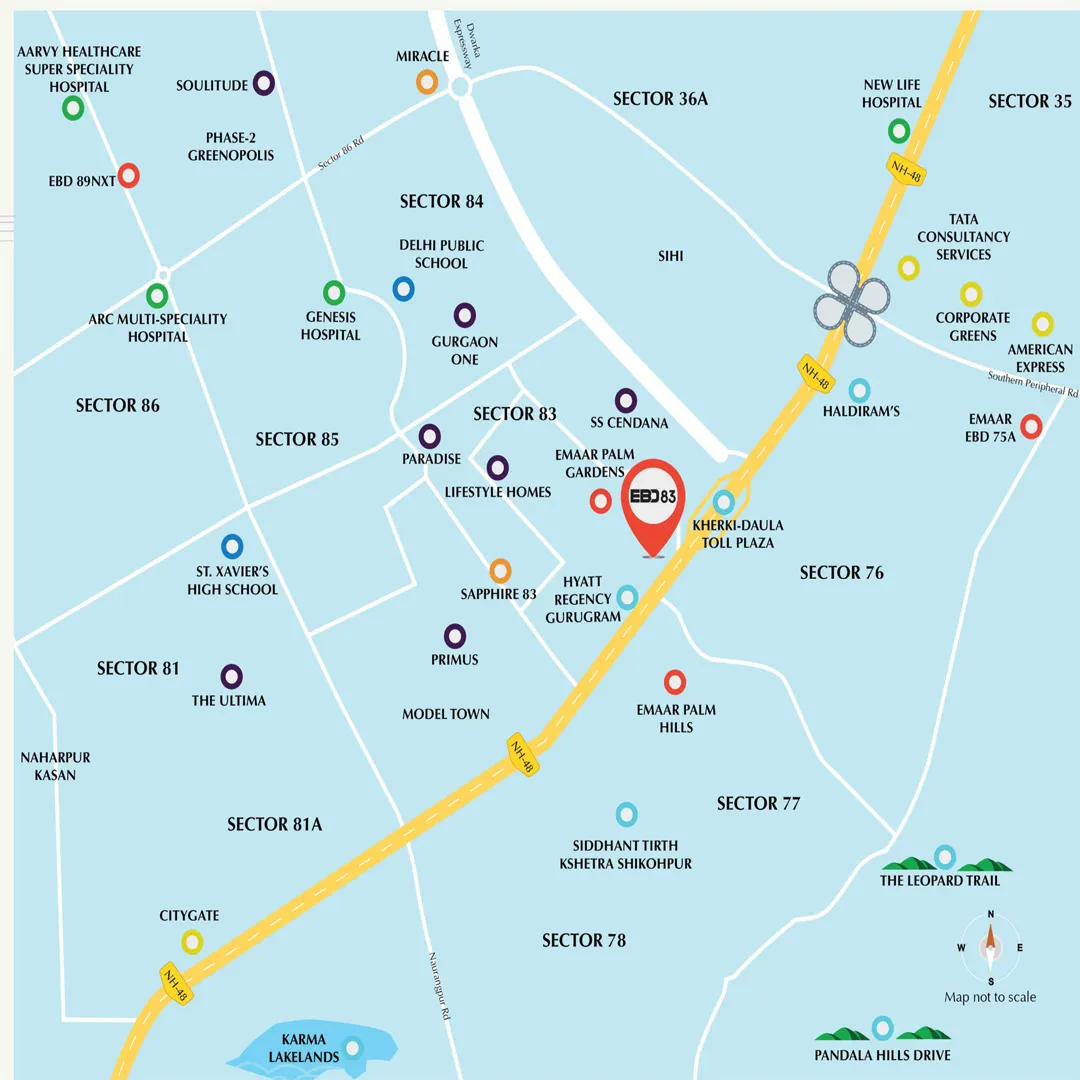 Emaar EBD 83 location map