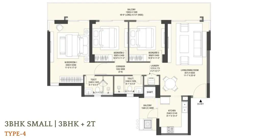 Emaar Serenity Hills floor plan