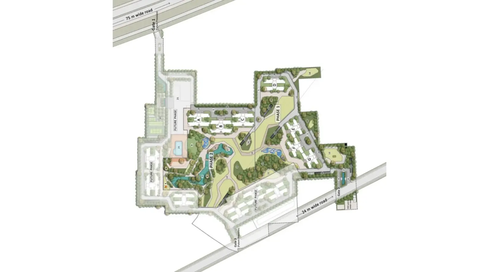 Emaar Serenity Hills master plan