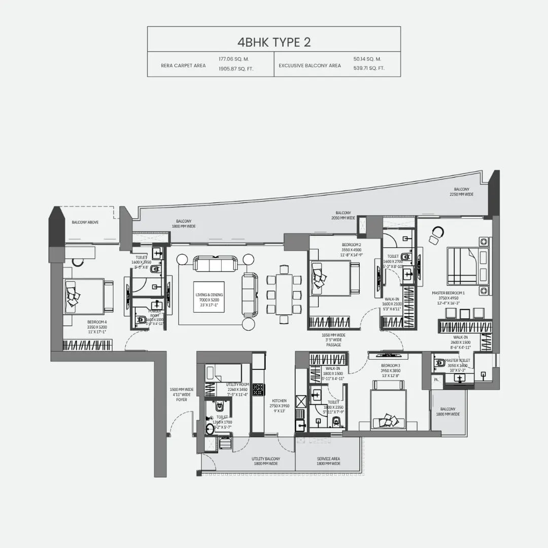 4BHK Type 2