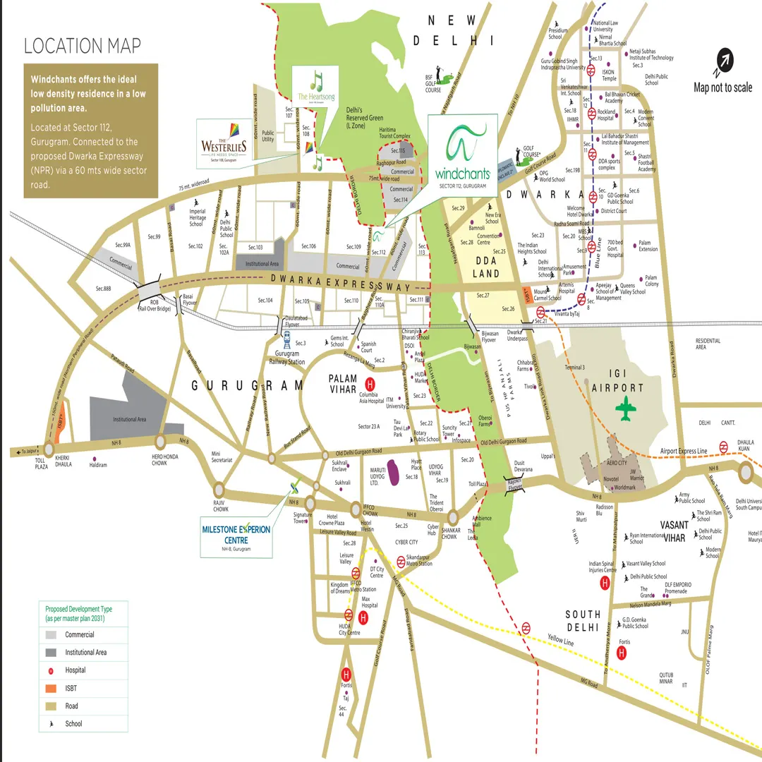 Experion Windchants location map