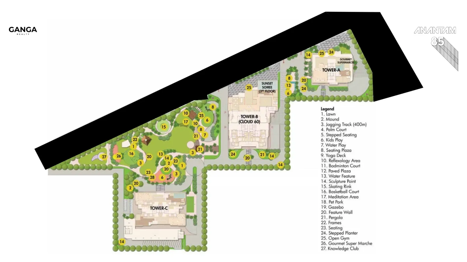 Ganga Anantam master plan