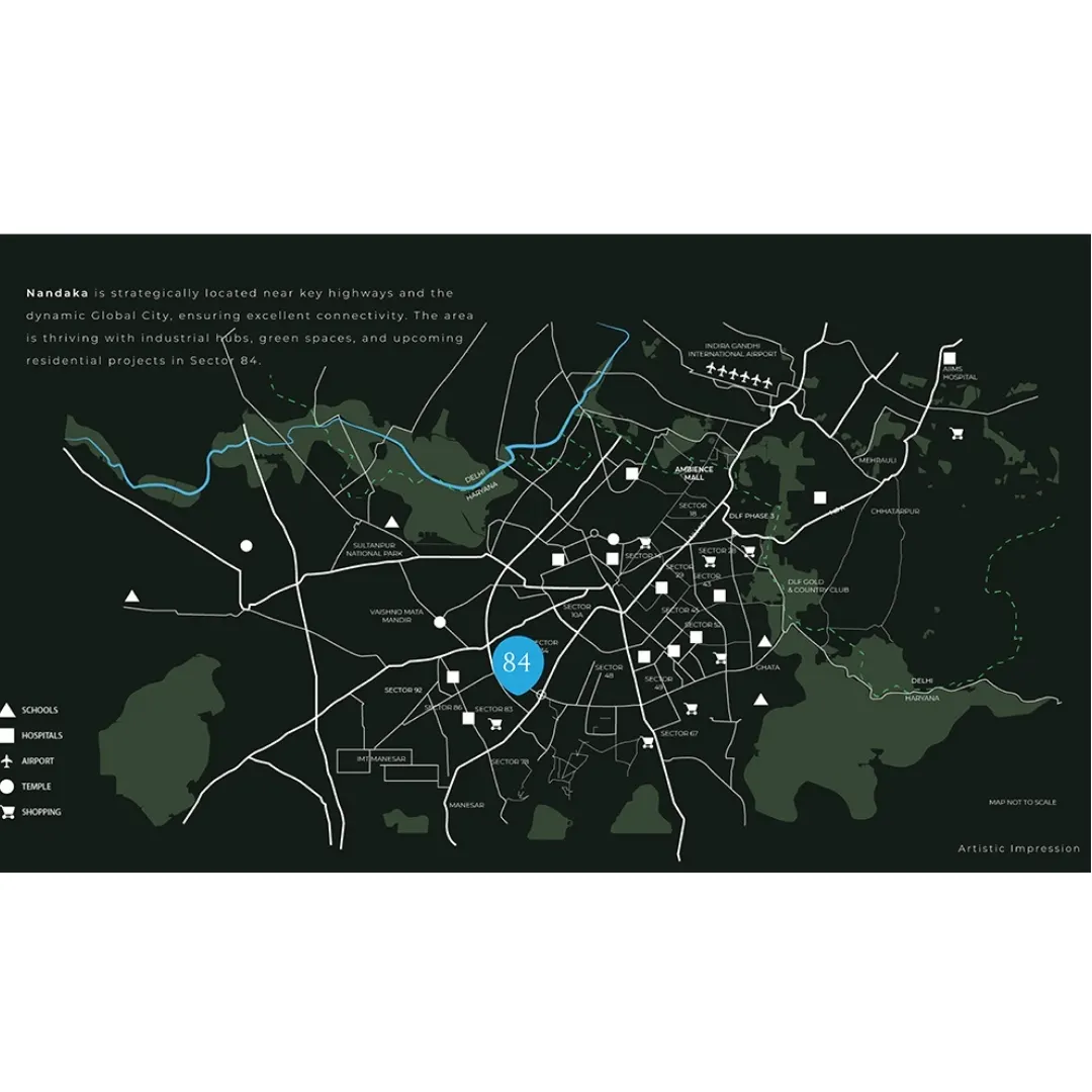 Ganga Realty Nandaka location map