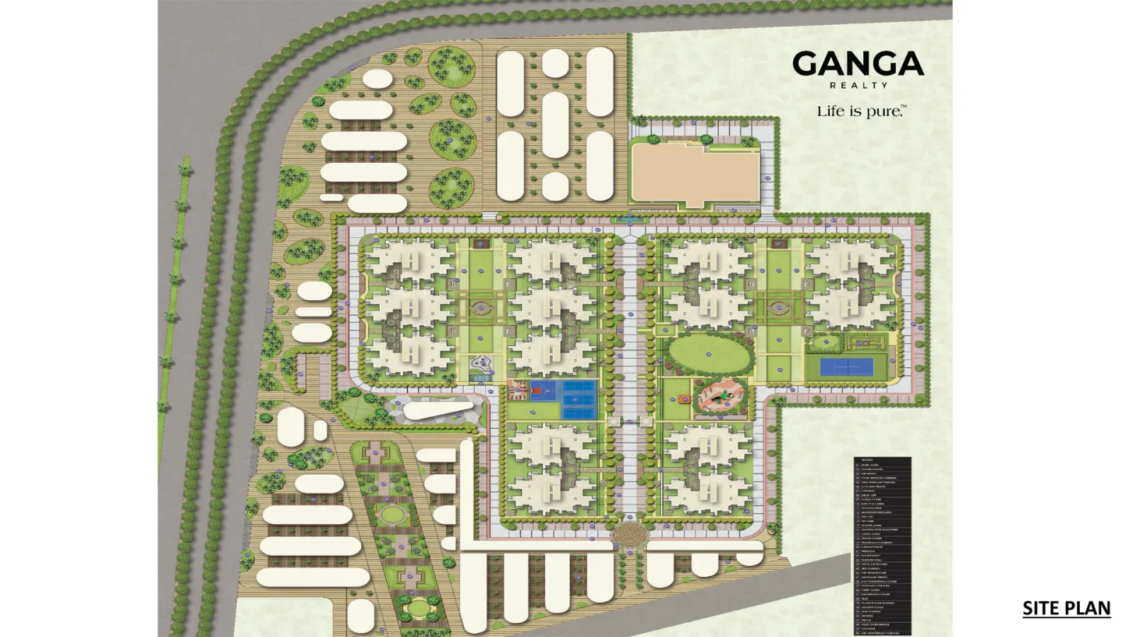 Ganga Realty Tathastu master plan
