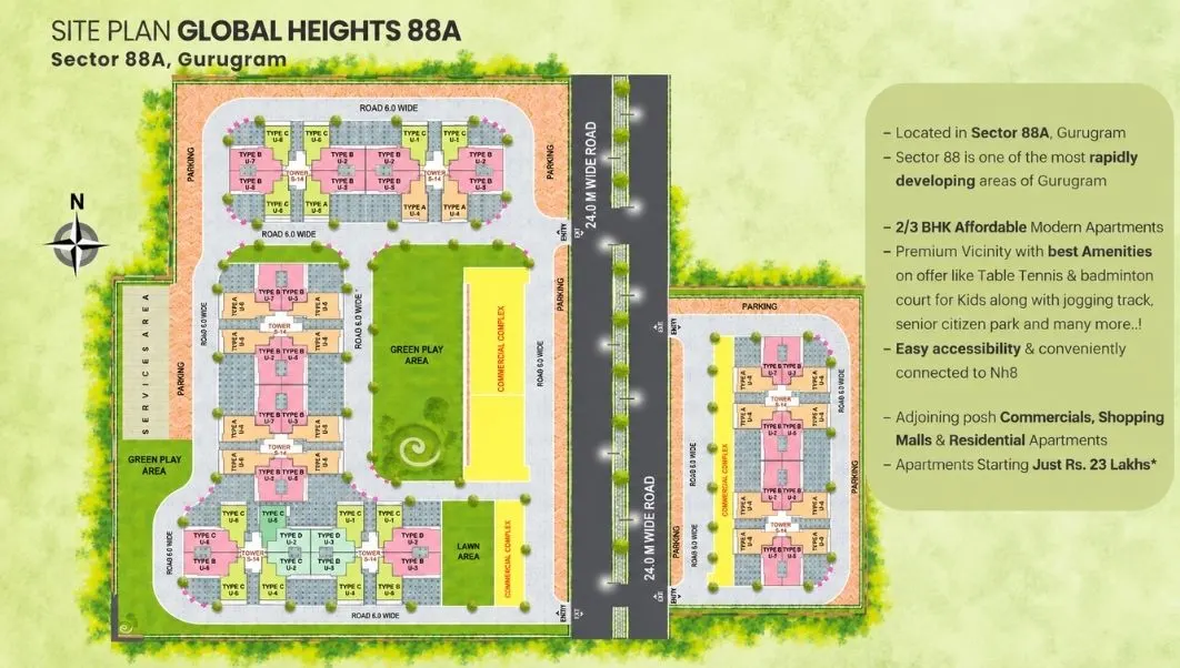 Global Heights 88A master plan
