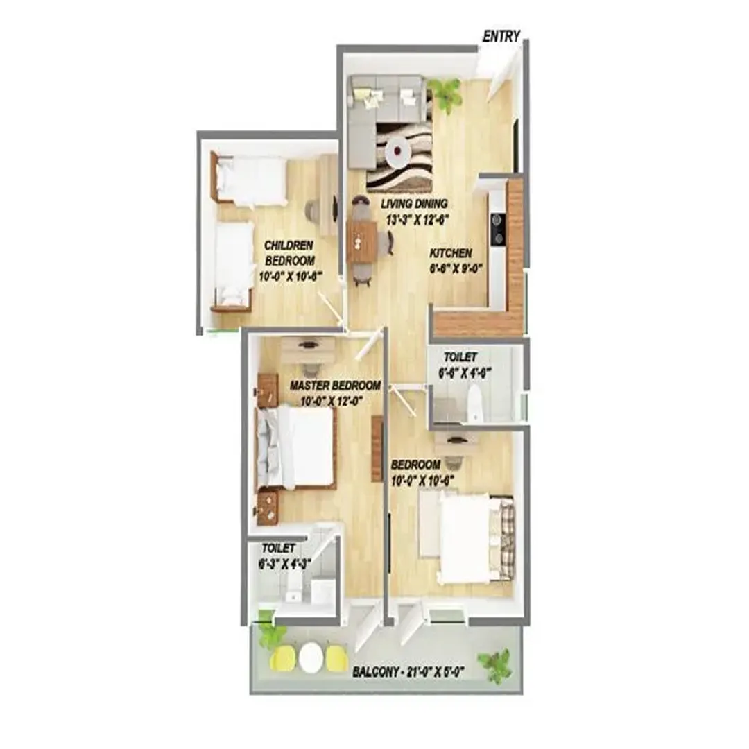 3BHK