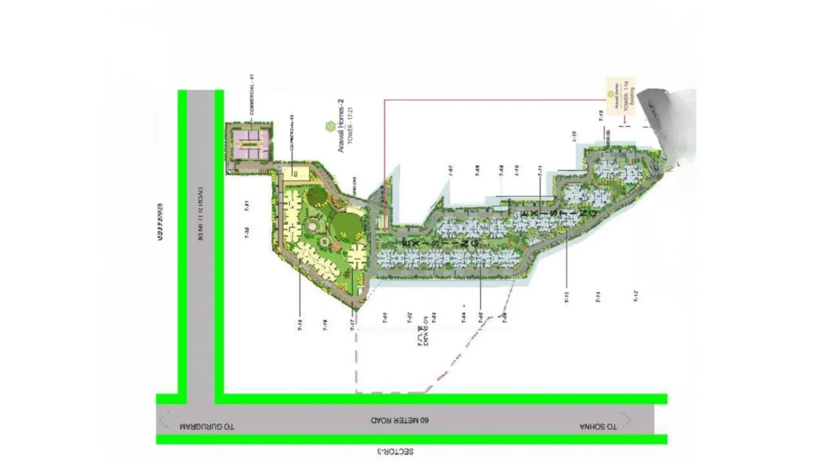 GLS Arawali Homes master plan
