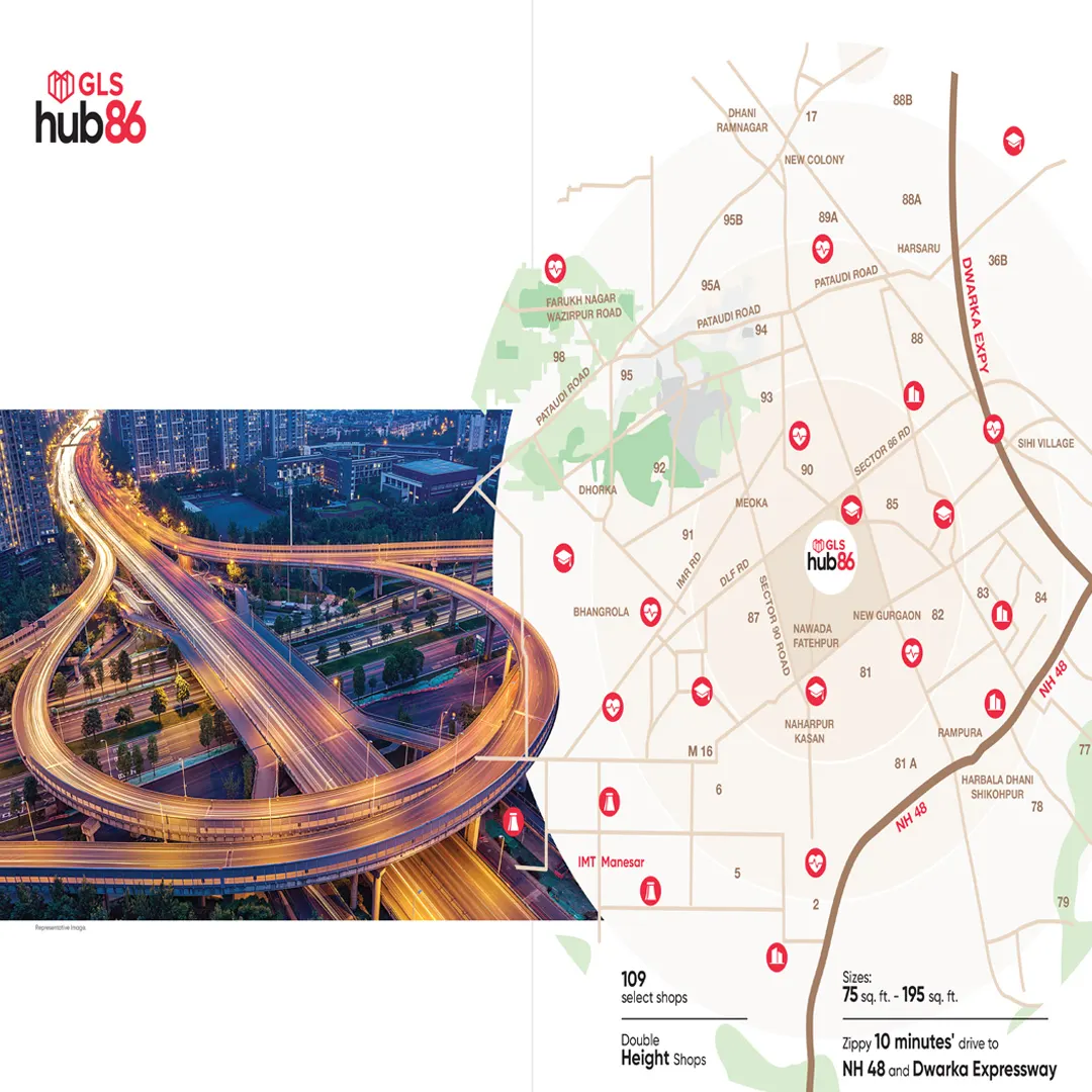 GLS HUB 86 location map