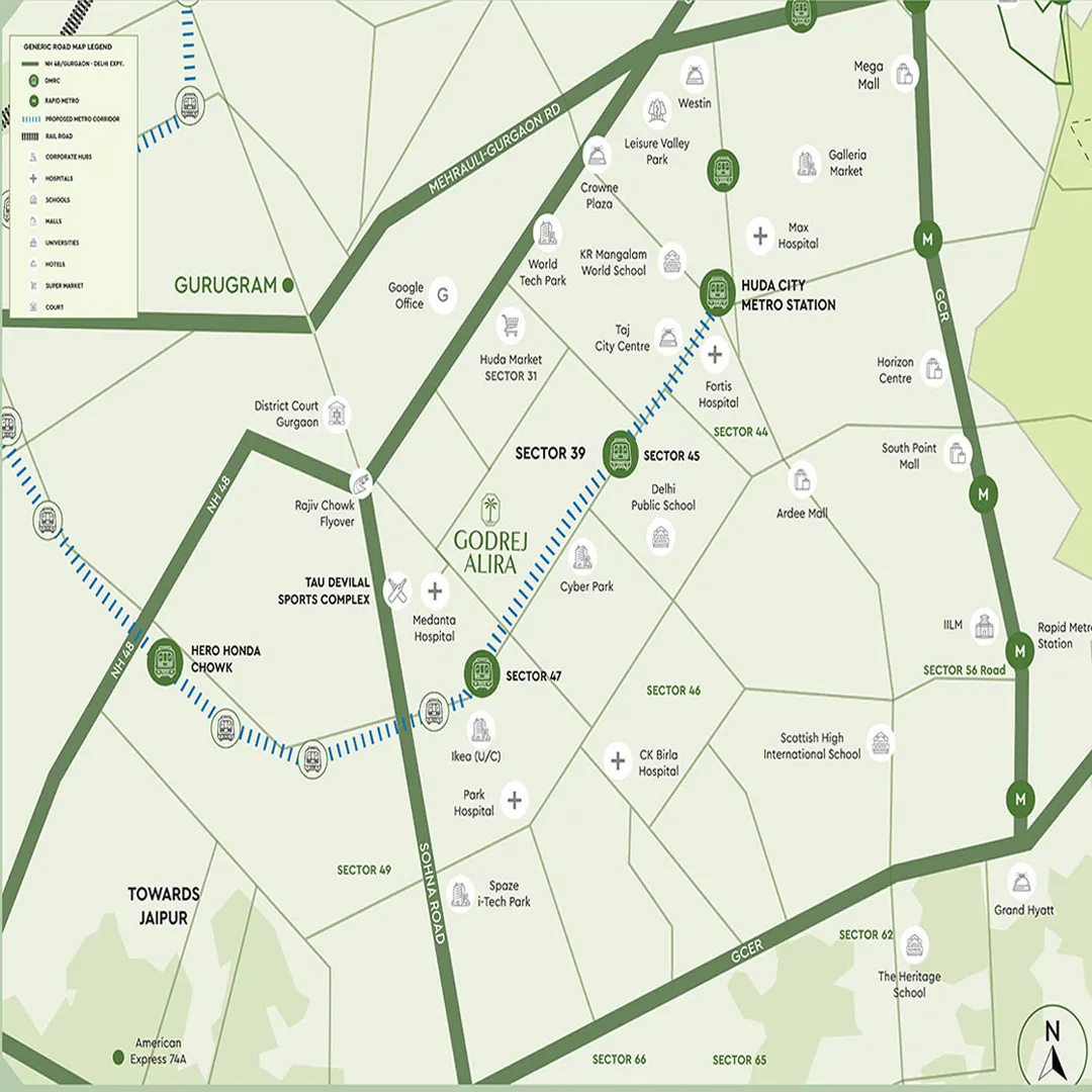 Godrej Alira location map