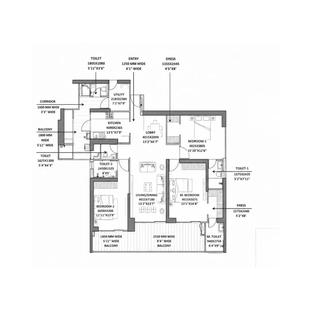 3BHK